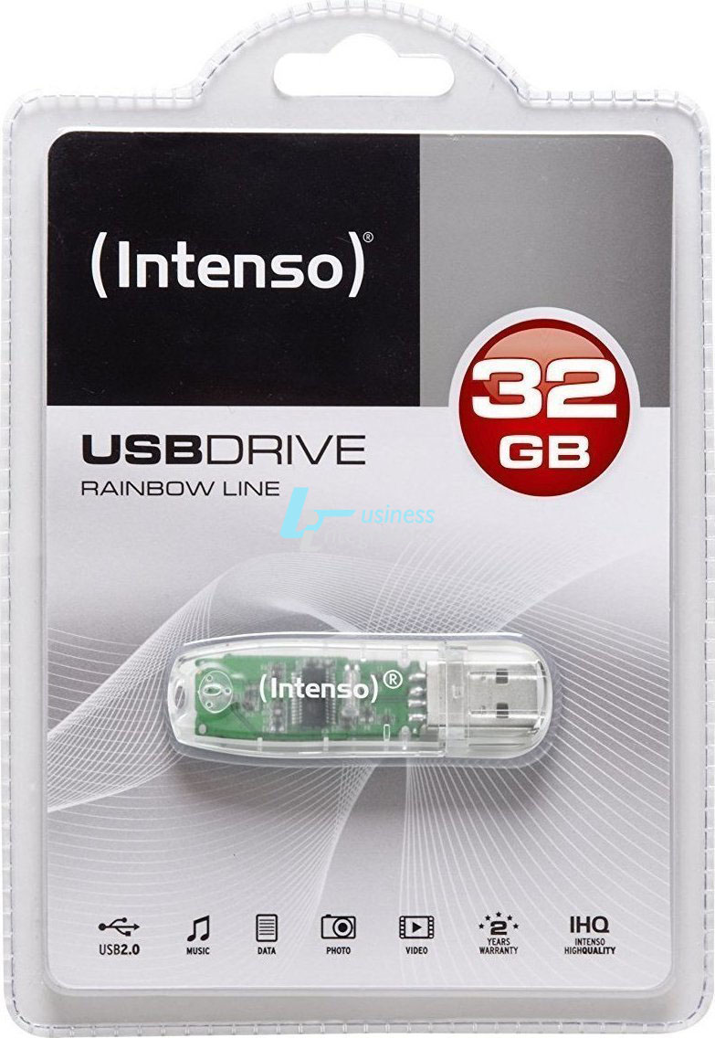 USB Flash Drive Intenso Rainbow Line 32GB Transparent USB 2.0 (3502480)