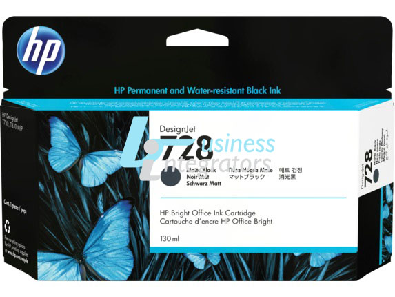 Μελάνι HP LFP 728 Matte Black 130 ml (3WX25A)