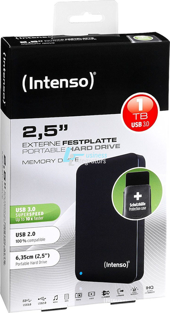 Εξωτερικός Σκληρός Δίσκος Intenso Memory Drive 1TB Black 2.5" USB 3.0 (6023560)