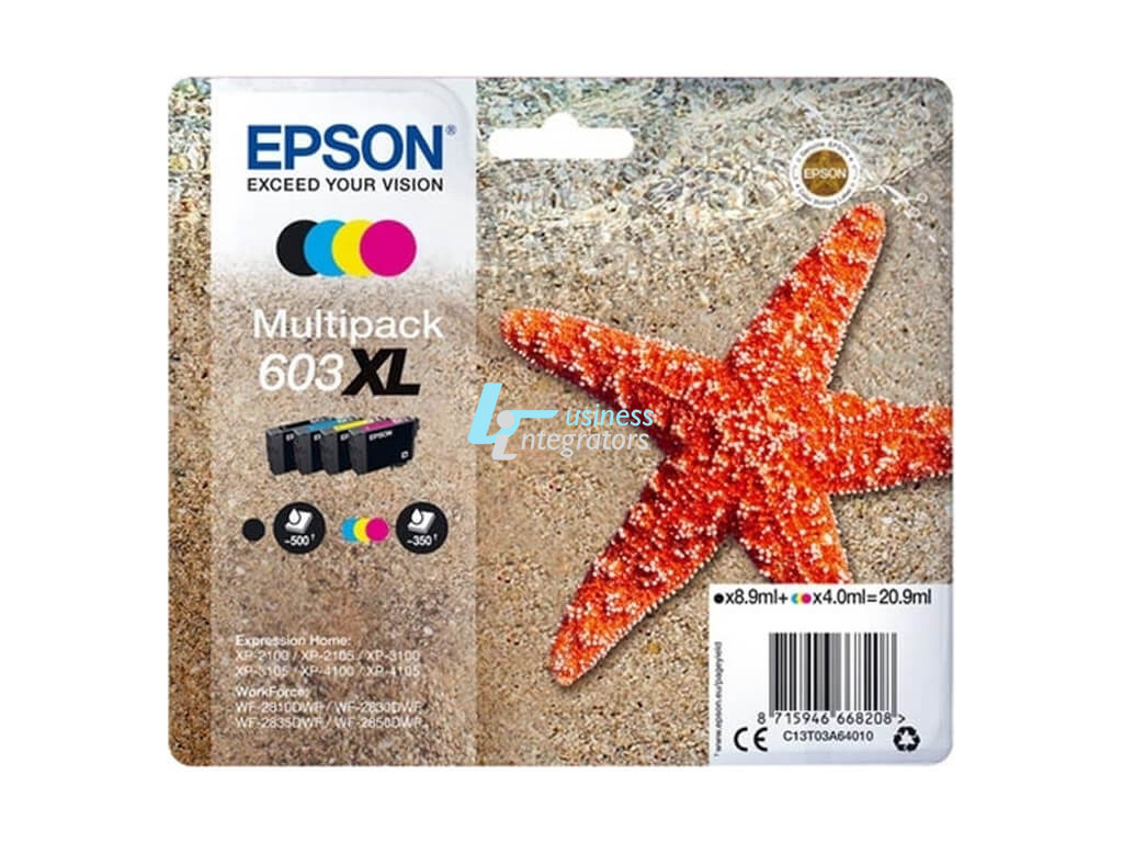 Μελάνι Epson T03A640 Multipack XL Black 8.9ml CMY 3 x 4.0ml (C13T03A64010)