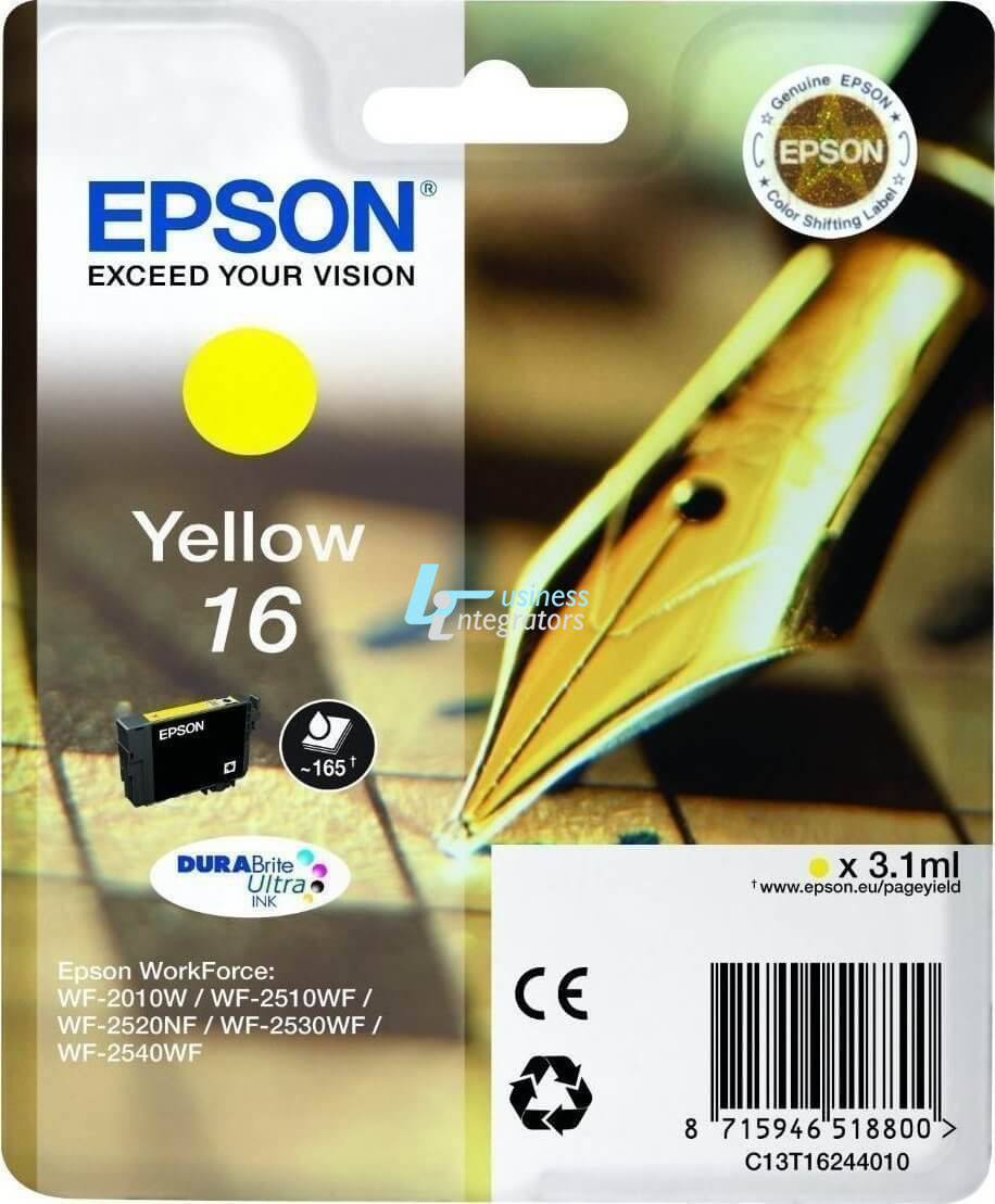 Μελάνι Epson T1624 Yellow 3.1ml (C13T16244012)