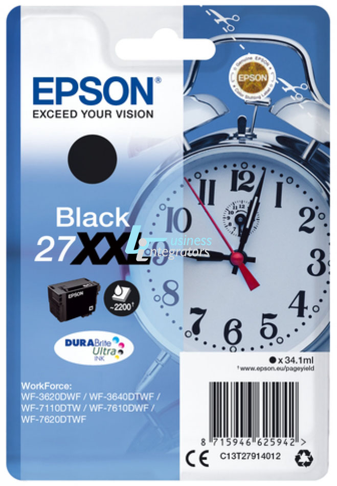 Μελάνι Epson 27XXL Black T2791 34,1ml (C13T27914012)