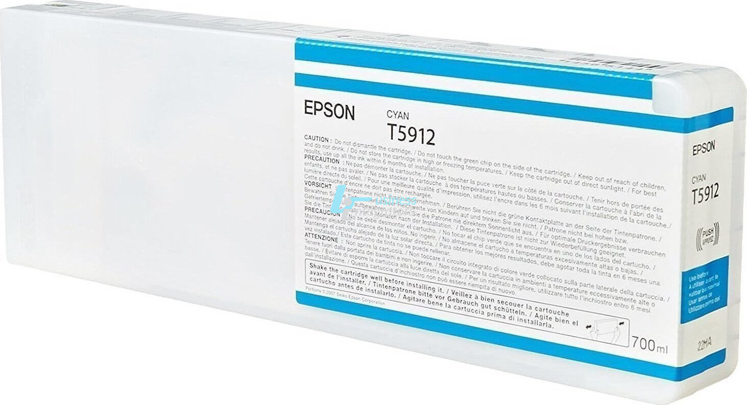 Μελάνι Epson T5912 Cyan 700ml (C13T591200)