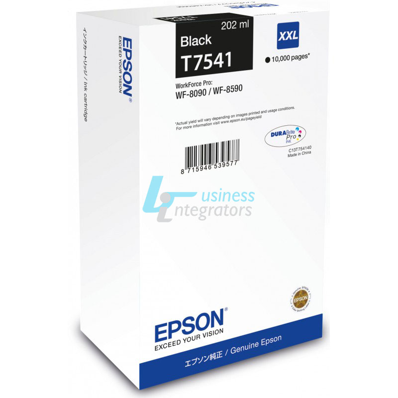 Μελάνι Epson Black T7541 XXL 202ml (C13T754140)