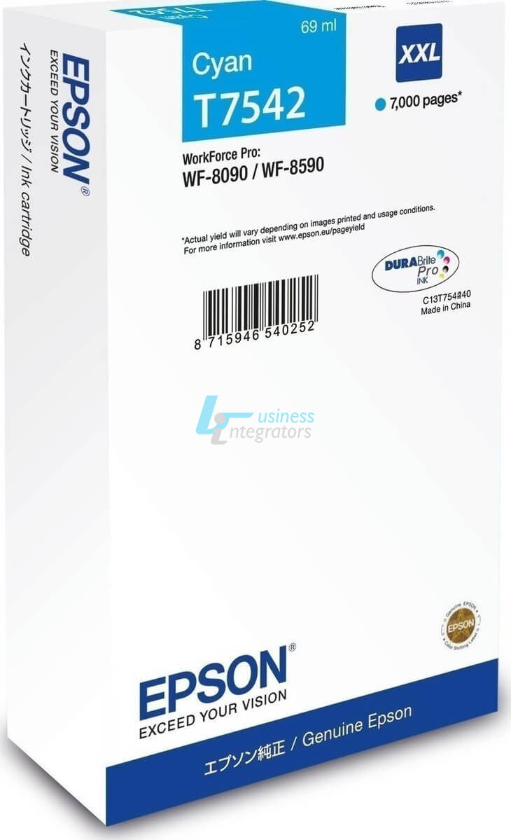 Μελάνι Epson Cyan T7542 XXL 69ml (C13T754240)