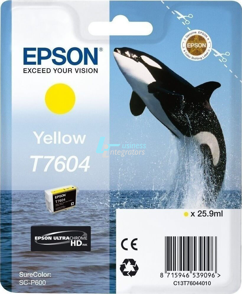 Μελάνι Epson Yellow T7604 26ml (C13T76044010)