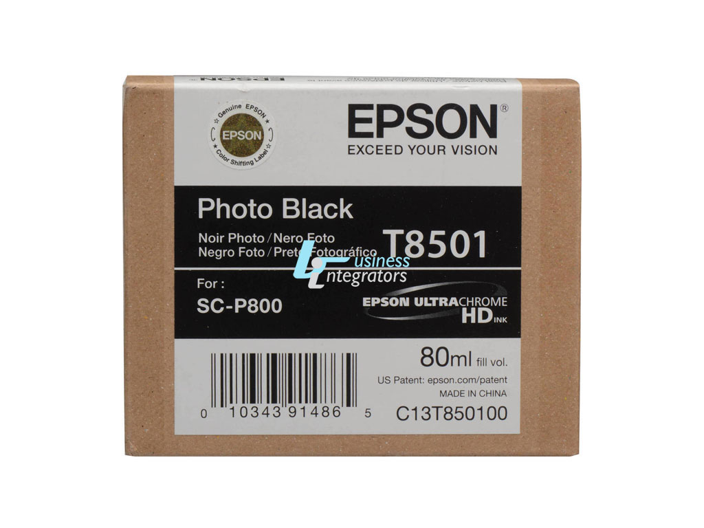 Μελάνι Epson Photo Black T8501 Pigment 80ml (C13T850100)