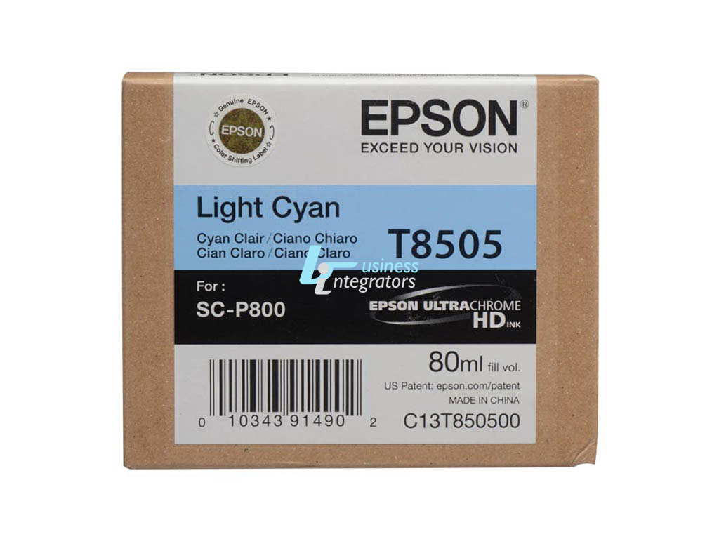 Μελάνι Epson Light Cyan T8505 Pigment 80ml (C13T850500)