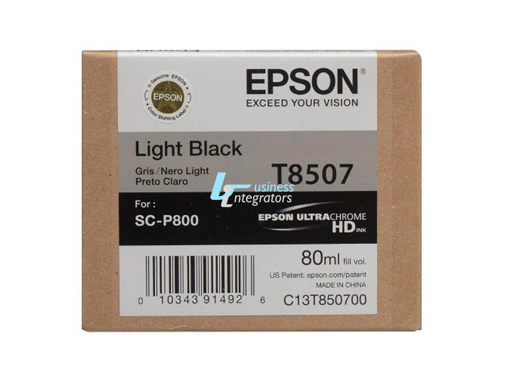 Μελάνι Epson Light Black T8507 Pigment 80ml (C13T850700)