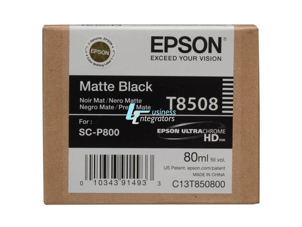 Μελάνι Epson Matte Black T8508 Pigment 80ml (C13T850800)