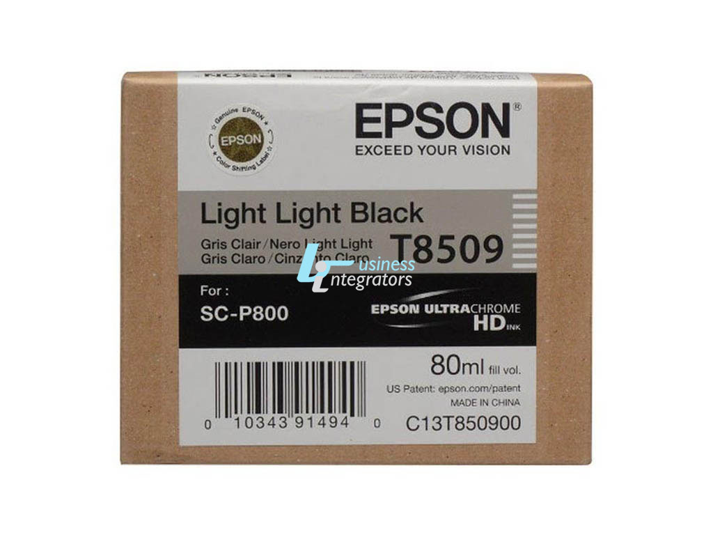 Μελάνι Epson Light Light Black T8509 Pigment 80ml (C13T850900)