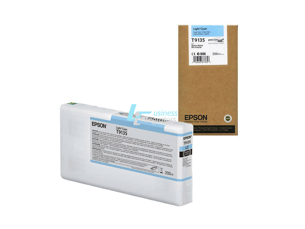Μελάνι Epson Light Cyan T9135 Pigment 200ml (C13T913500)