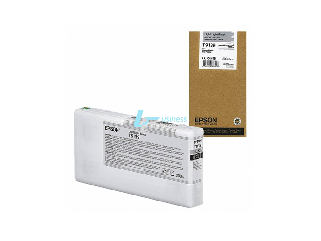 Μελάνι Epson Light Light Black T9139 Pigment 200ml (C13T913900)