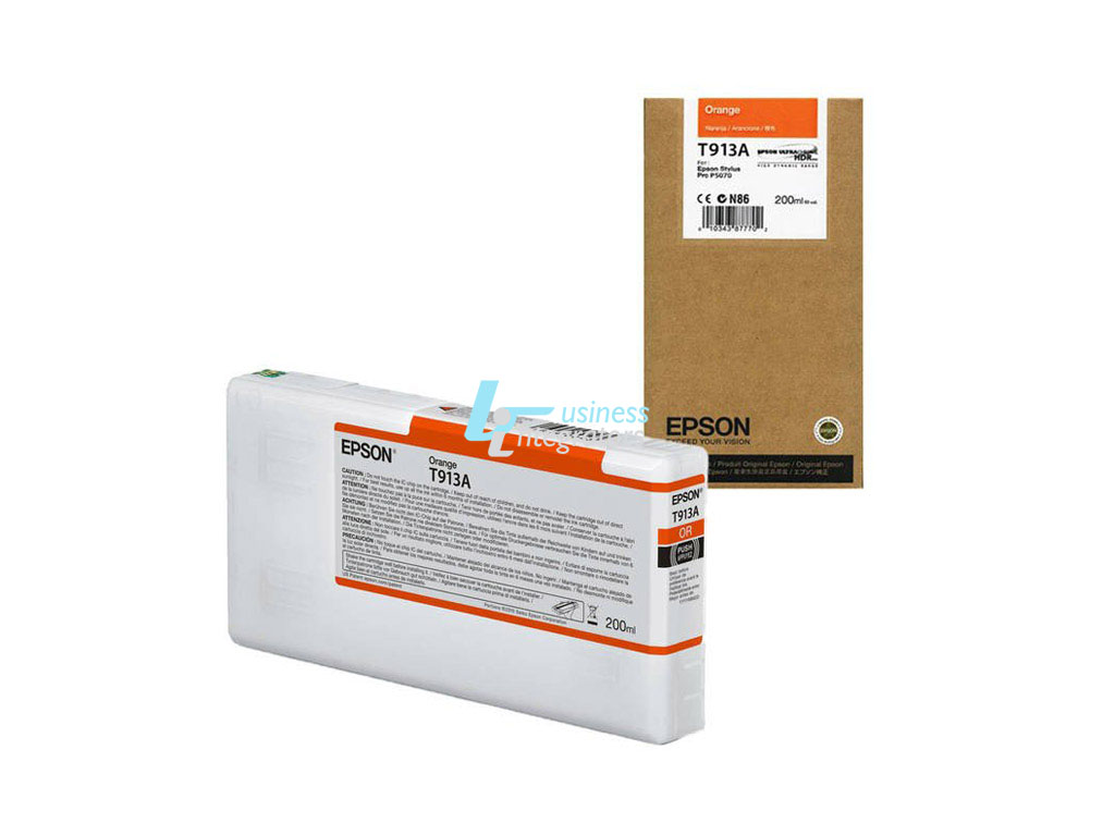 Μελάνι Epson Orange T913A Pigment 200ml (C13T913A00)