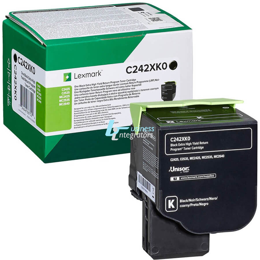 Toner Lexmark Black Extra High Yield Return Programme 6k pgs (C242XK0)
