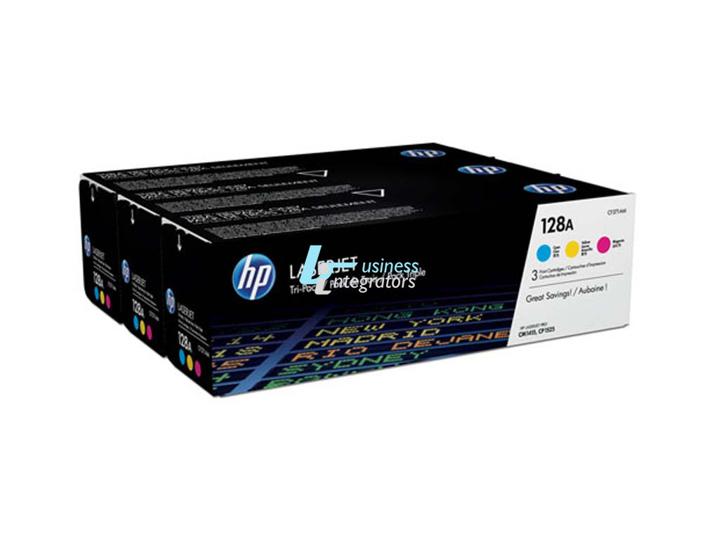 Toner HP 128A Cyan/Magenta/Yellow 1,3k pgs (CF371AM)