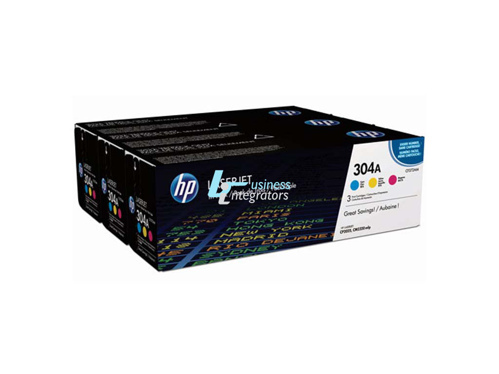 Toner HP 304A Cyan/Magenta/Yellow 8,4k pgs (CF372AM)