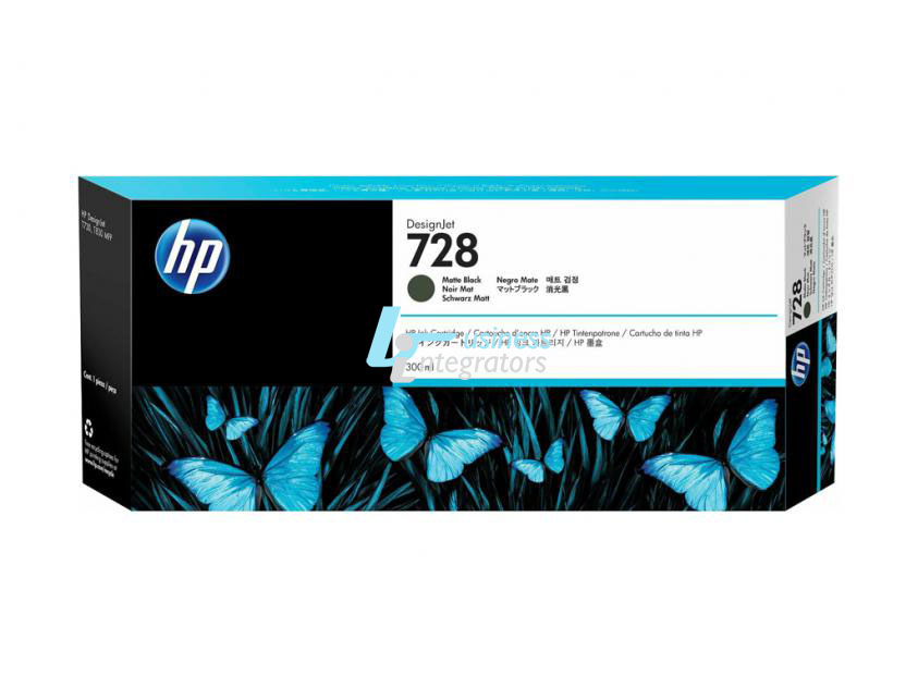 Μελάνι HP LFP 728 Matte Black 300 ml (F9J68A)