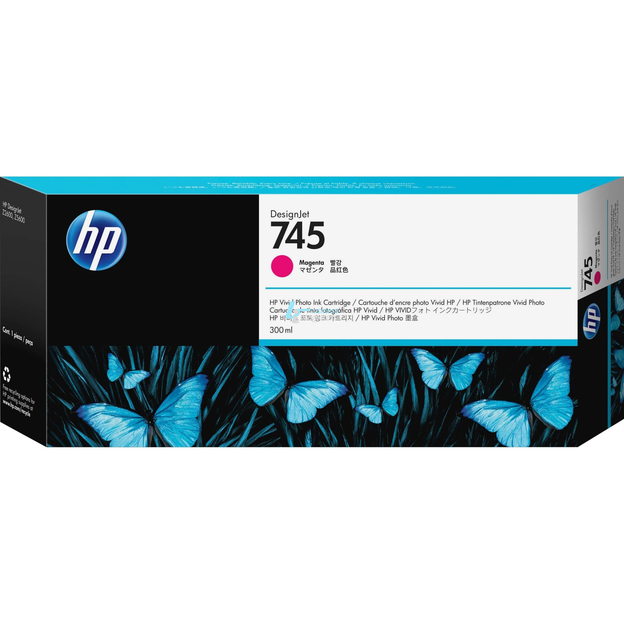 Μελάνι HP LFP 745 Magenta 300 ml (F9K01A)