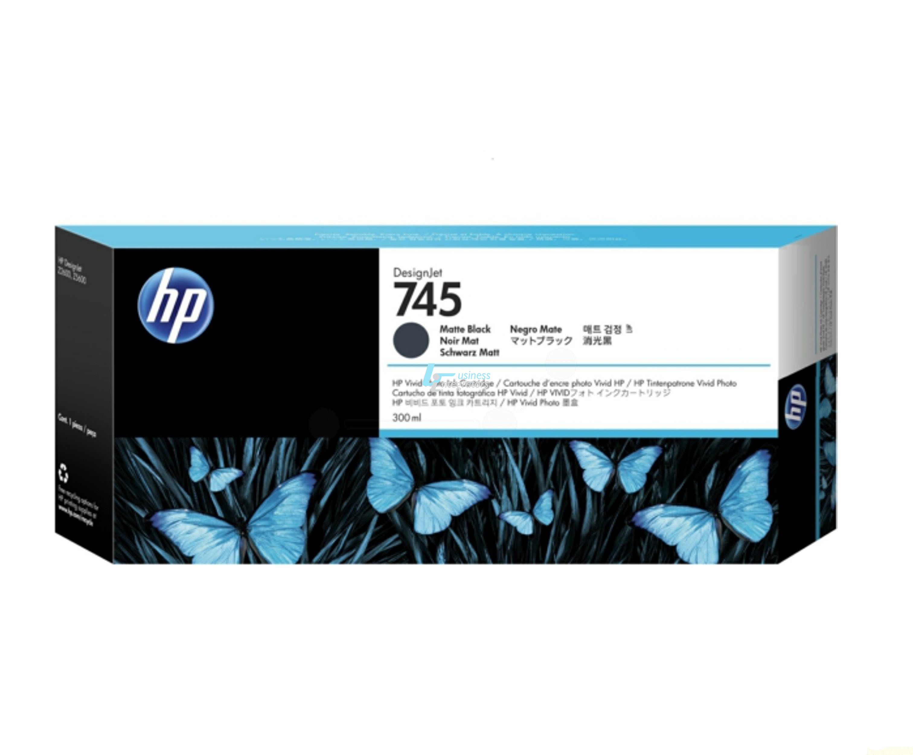 Μελάνι HP LFP 745 Matte Black 300 ml (F9K05A)