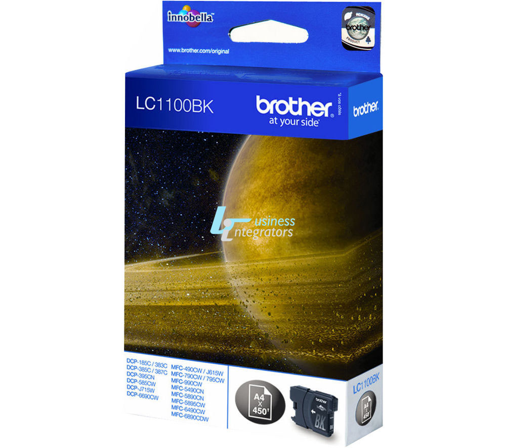 Μελάνι Brother LC-1100BK Black 500 pgs (LC1100BK)