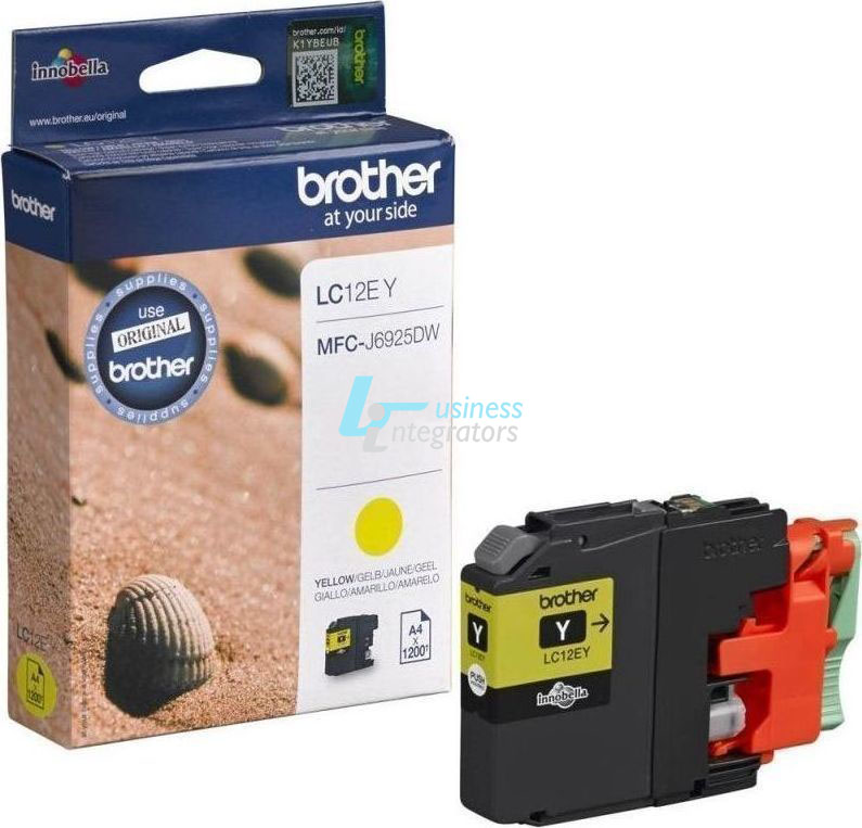 Μελάνι Brother LC-12EY Yellow 1200 pgs (LC12EY)