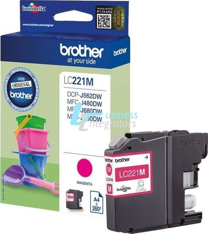 Μελάνι Brother LC-221M Magenta 300 pgs (LC221M)
