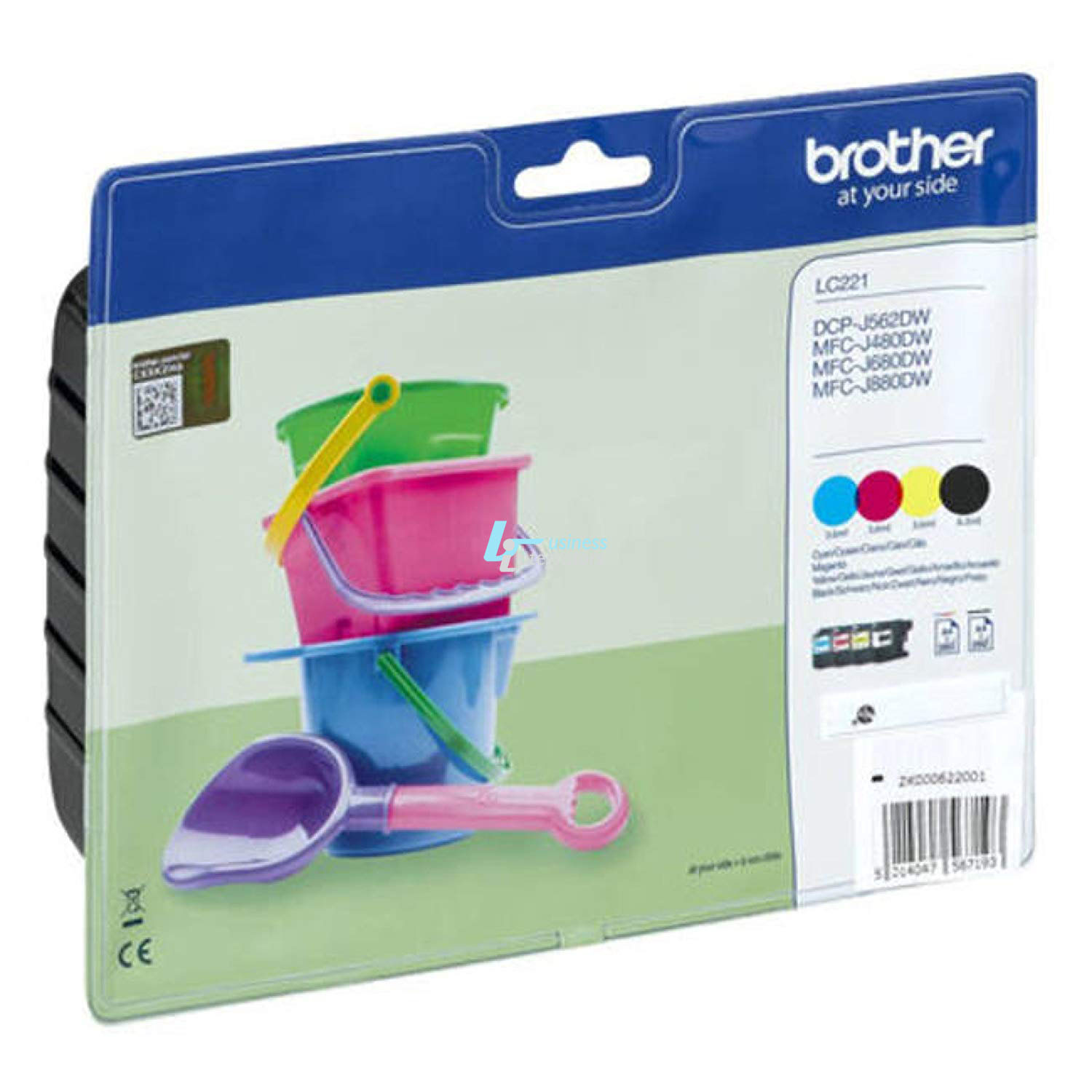Μελάνι Brother LC-221VALBP Black/Cyan/Magenta/Yellow 1200 pgs (LC221VALBP)