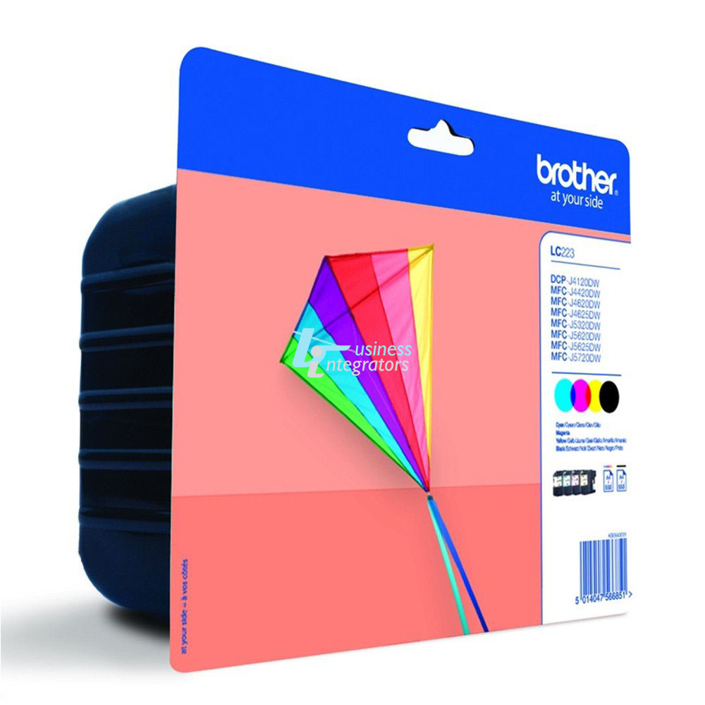 Μελάνι Brother LC-223VALBP Black/Cyan/Magenta/Yellow 2200 pgs (LC223VALBP)