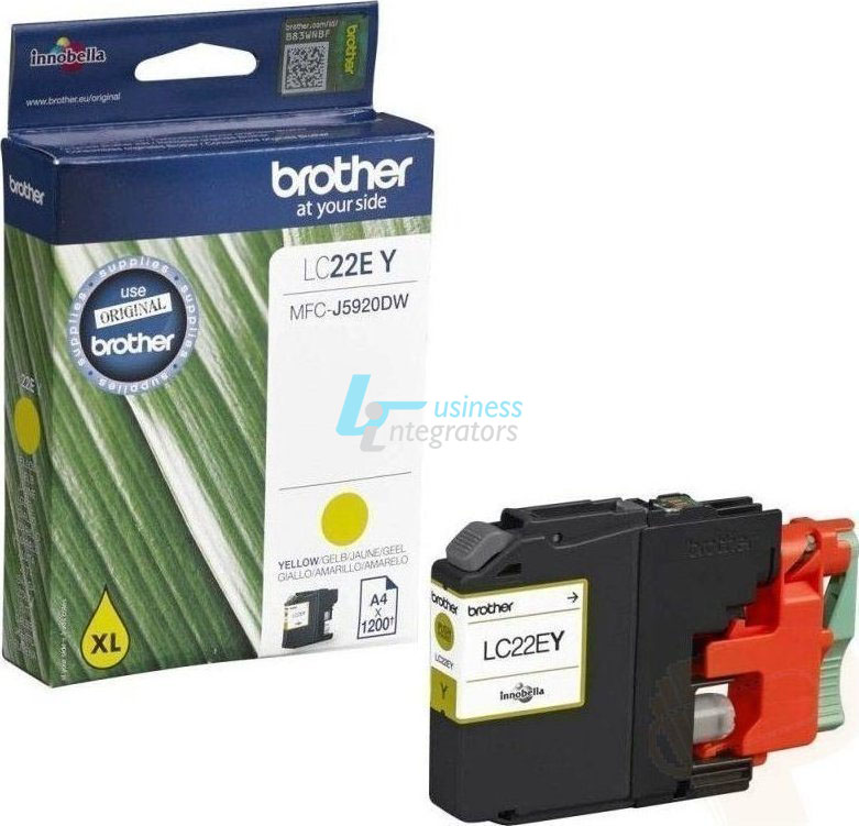 Μελάνι Brother LC-22EY Yellow 1200 pgs (LC22EY)