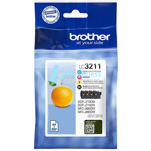 Μελάνι Brother LC-3213VALBP Black/Cyan/Magenta/Yellow  4 x 400 pgs   (LC3213VALBP)