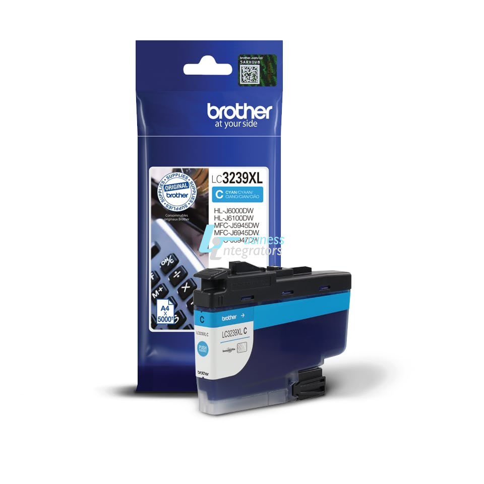 Μελάνι Brother LC-3239XLC Cyan 5k pgs (LC3239XLC)