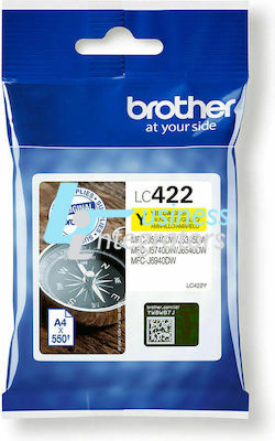 Μελάνι Brother LC-422Y Yellow 550 pgs (LC422Y)