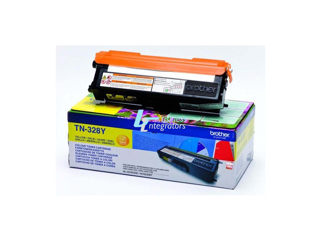 Toner Brother TN-328Y Yellow 6k pgs (TN328Y)
