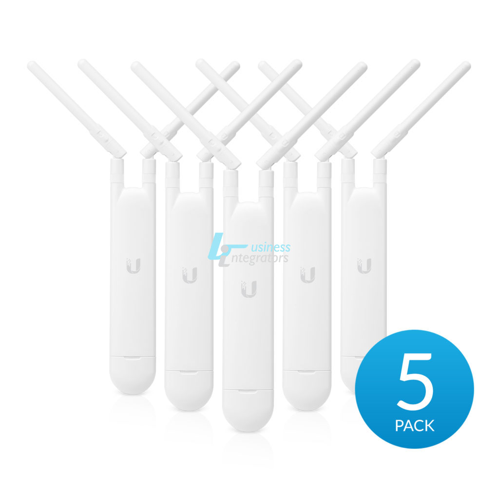 Access Point Ubiquiti UniFi Indoor/Outdoor 2.4GHz 300Mbps & 5GHz 867 Mbps, 1xGLAN, 802.11ac AP. 5-pack (UAP-AC-M-5)