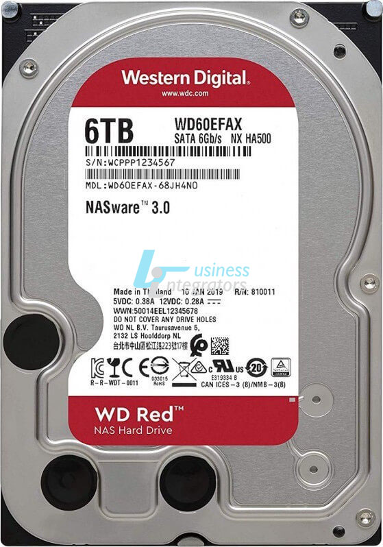 HDD Western Digital Red NAS 6TB 3.5" SATA III (WD60EFAX)