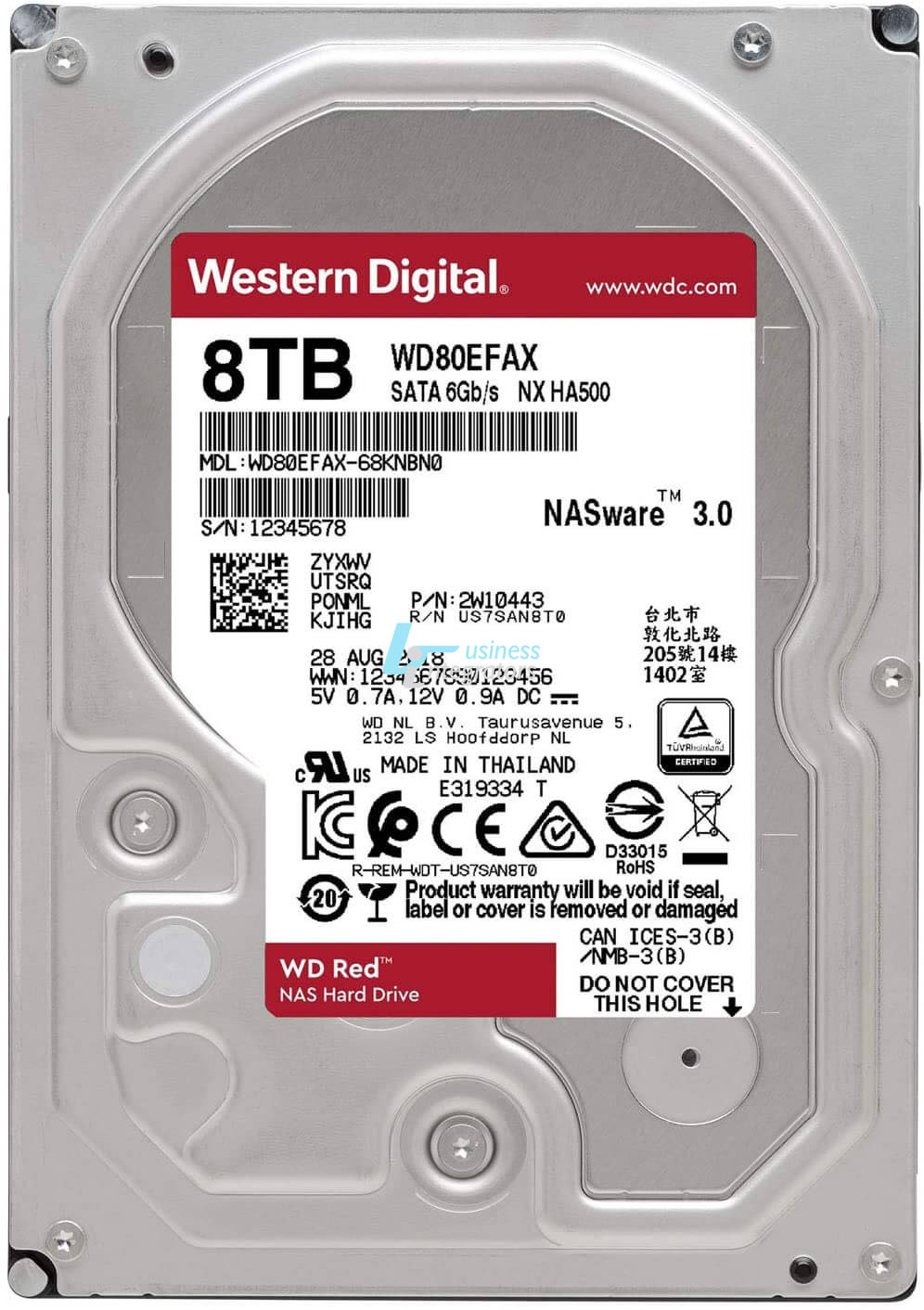 HDD Western Digital Red NAS 8TB 3.5" SATA III (WD80EFAX)