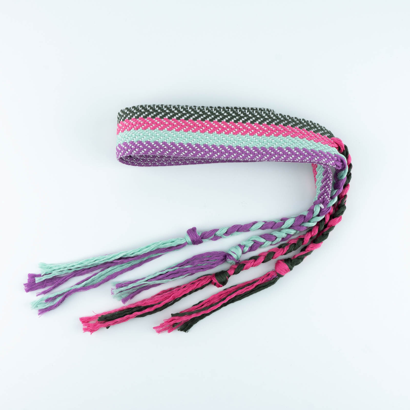 Purple and Green Rope Belt Crazy to think I main image 2